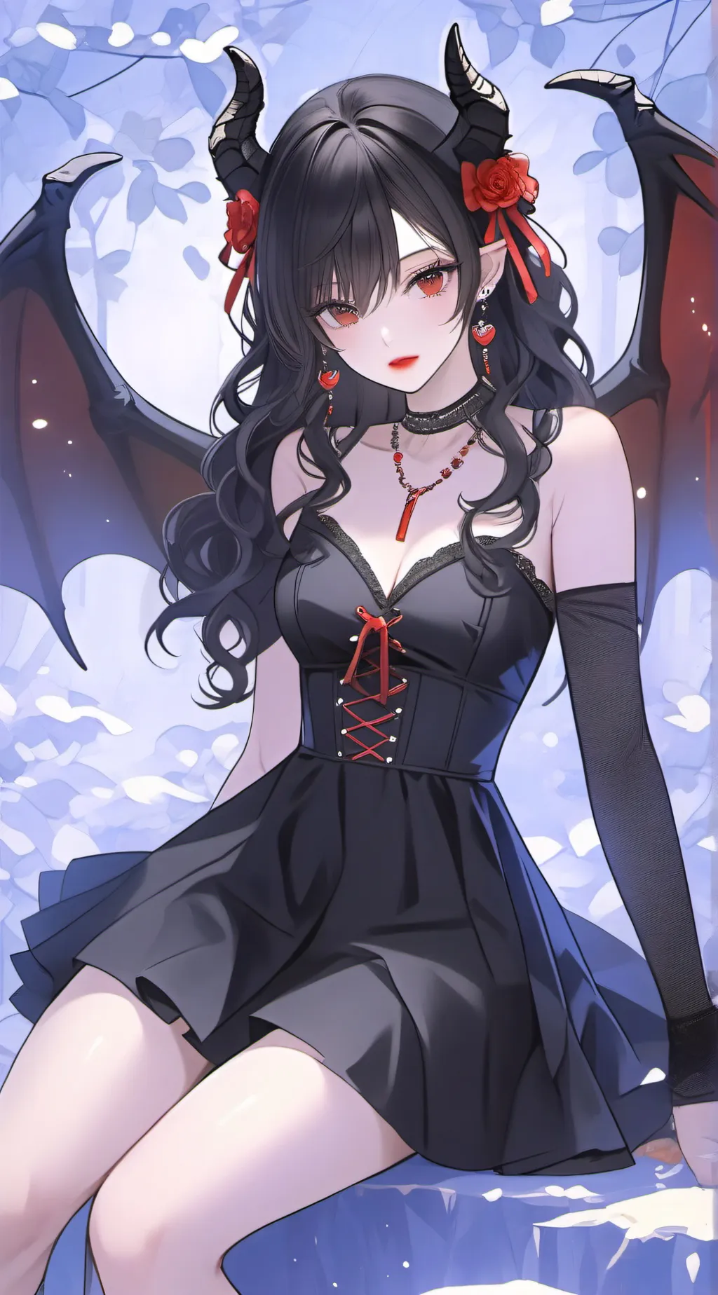 ai character: 🖤Asher😈 background