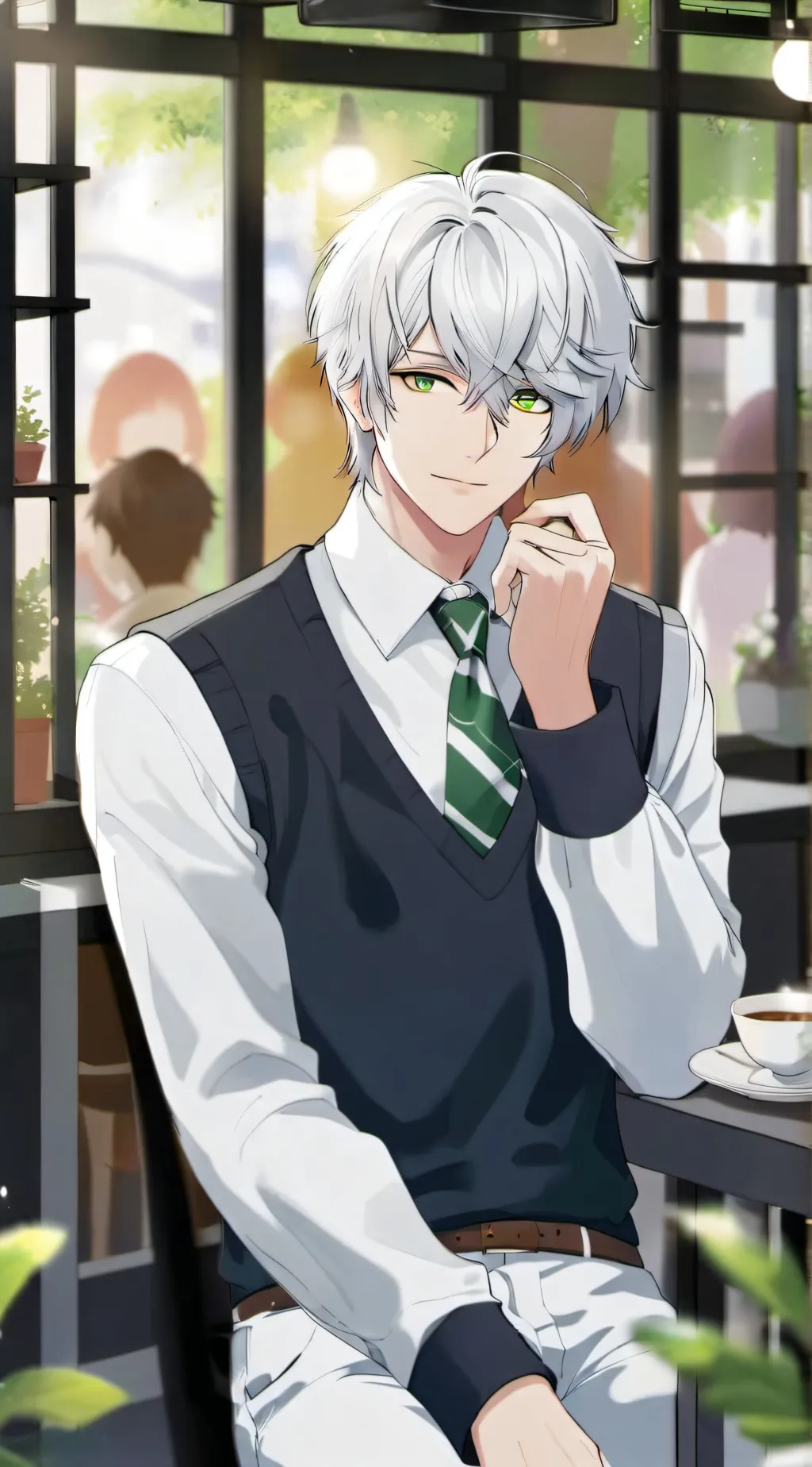 ai character: traver  background
