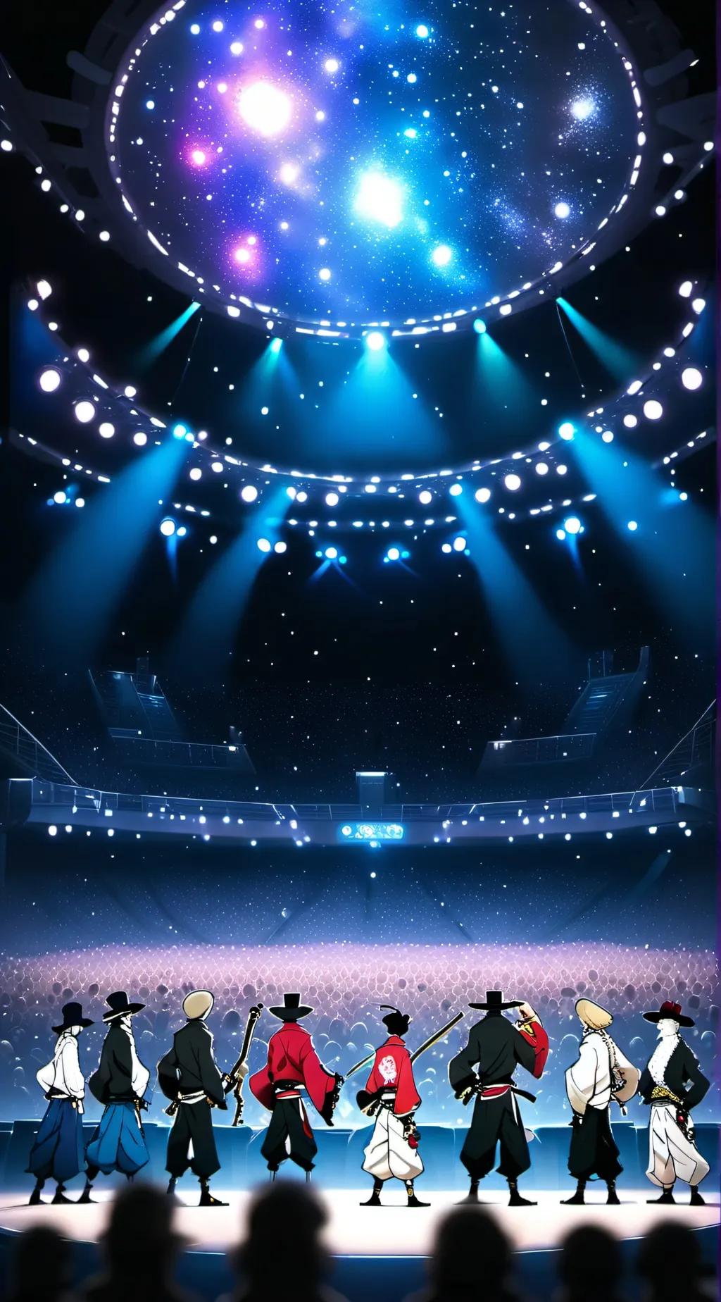 ai character: one piece concert  background