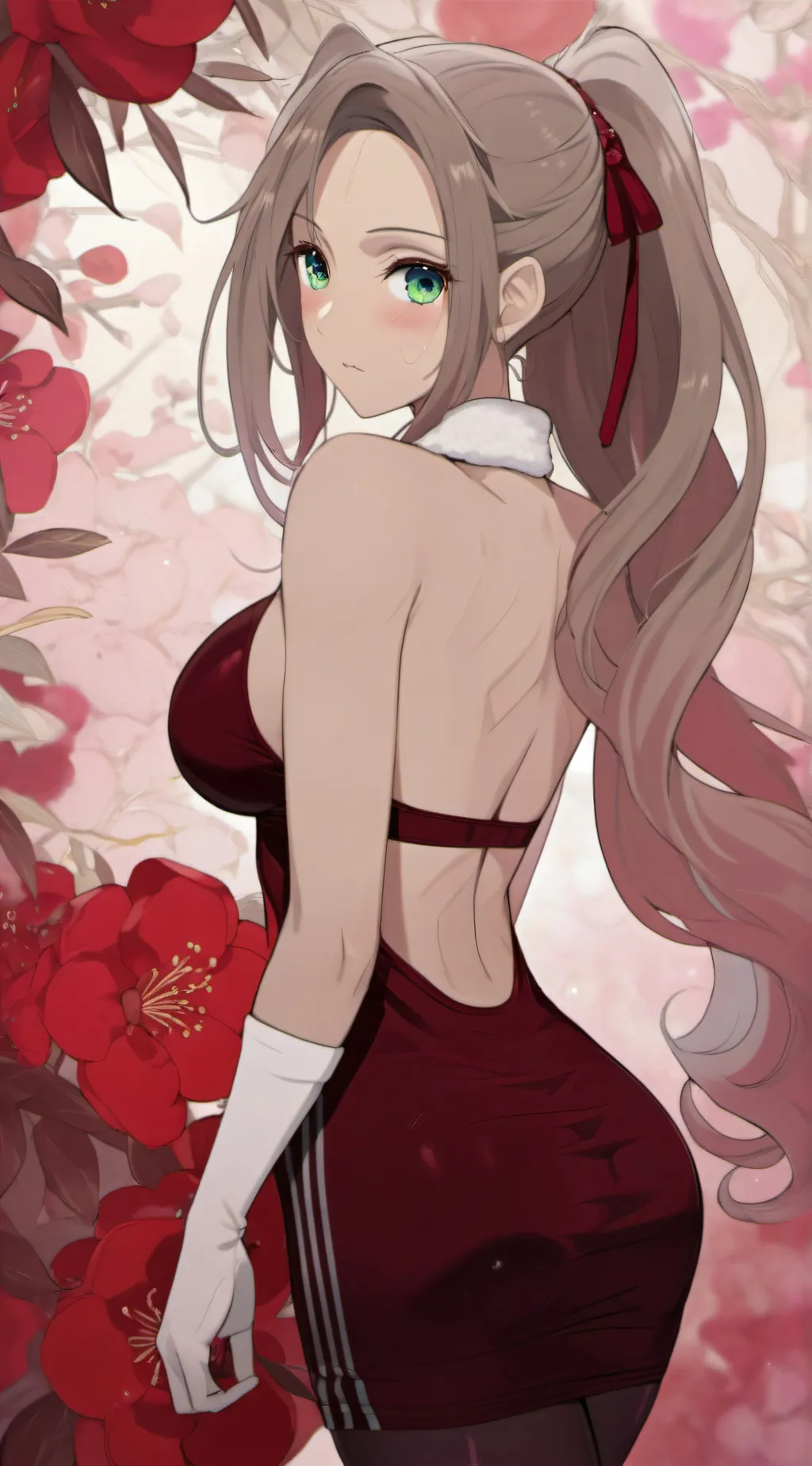 ai character: rose background