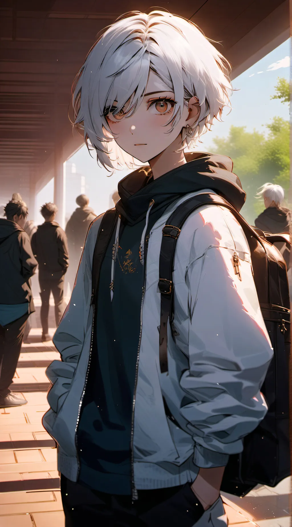 ai character: Zoey  background