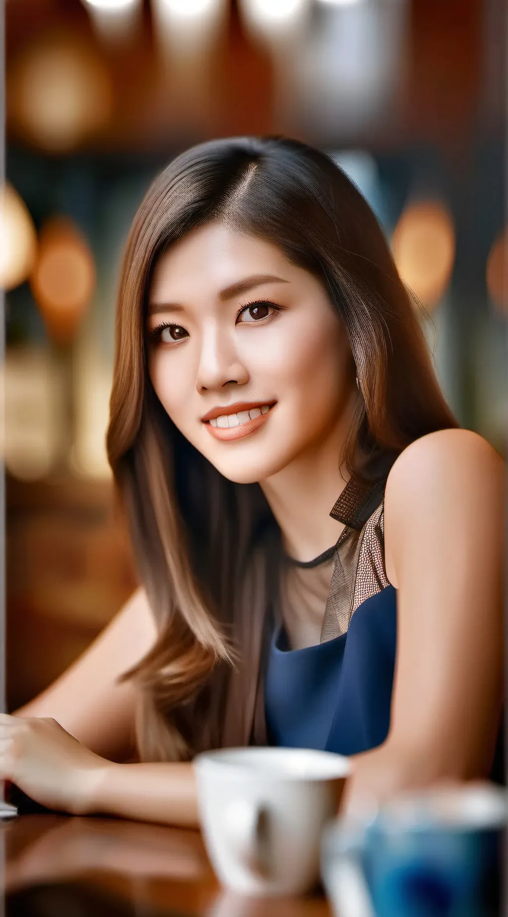 ai character: Pokimane  background