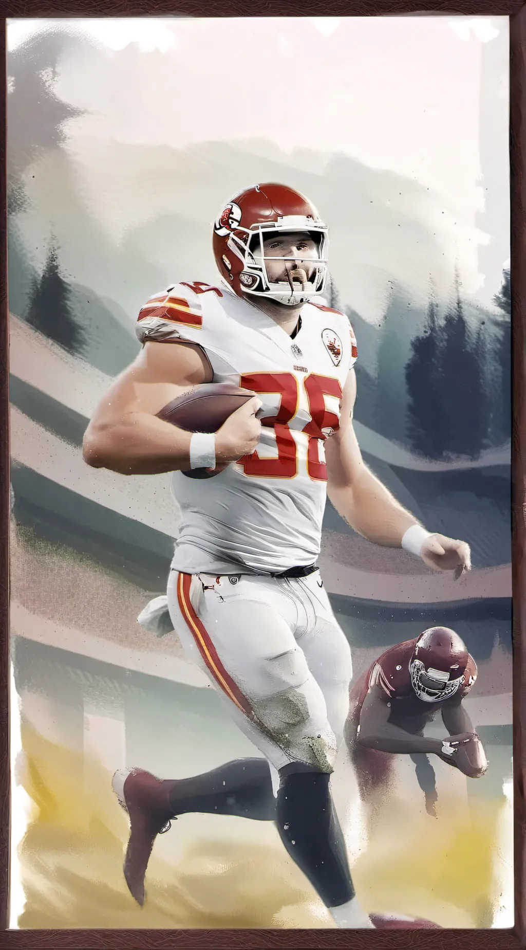 ai character: Travis Kelce background