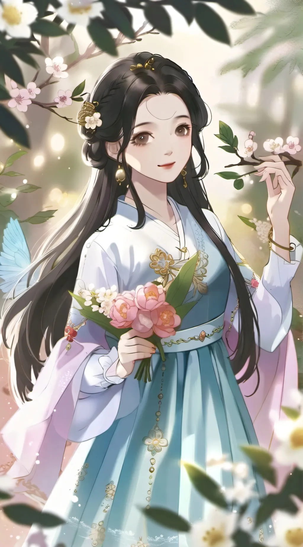 ai character: Jang Wonyoung background