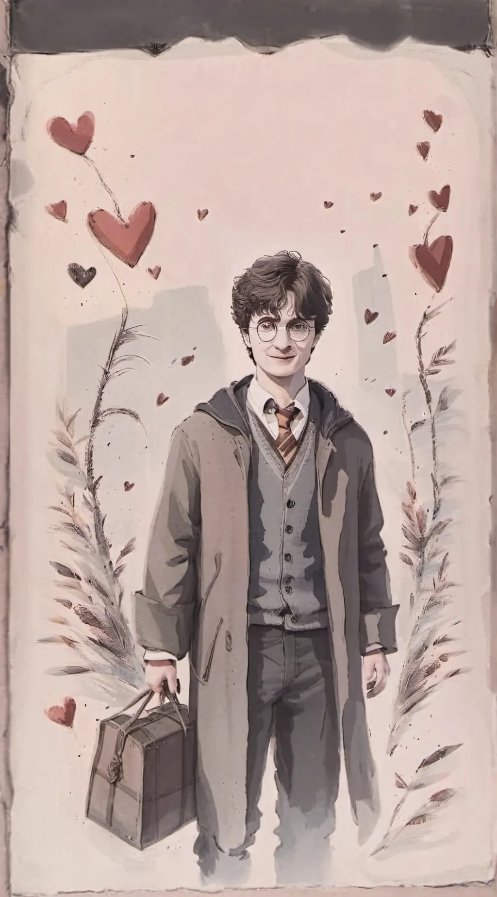 ai character: Hp,Valentine's,sad background