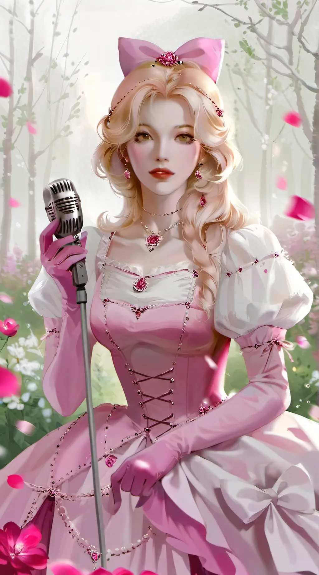 ai character: Audrey  background