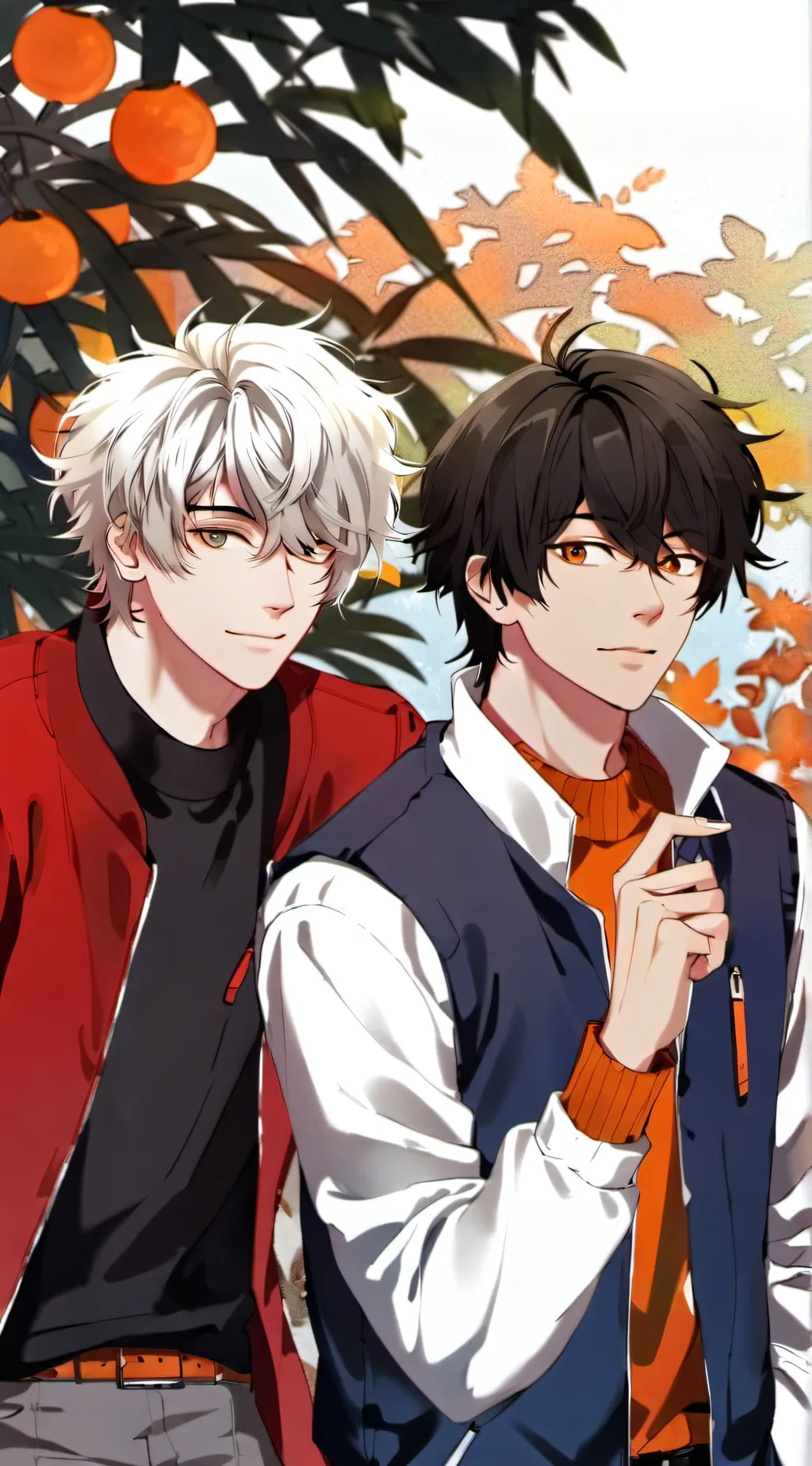 ai character: ran and rindou background