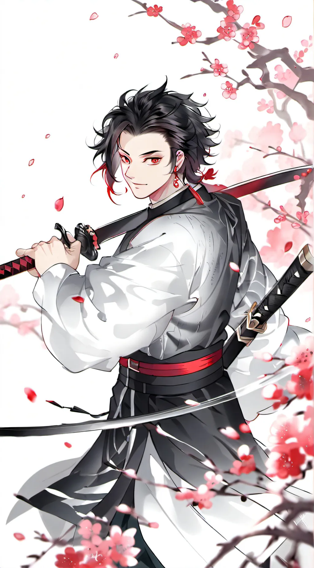 ai character: Demon slayer  background