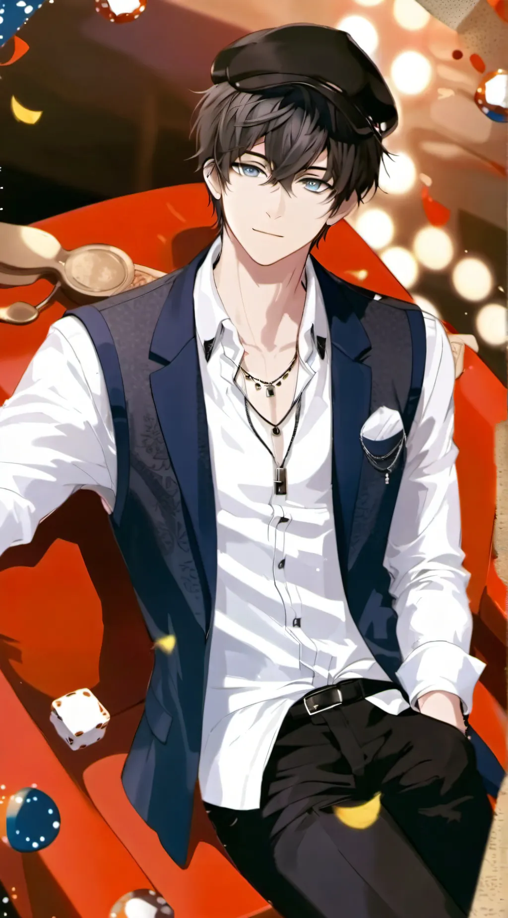 ai character: Lukas  background