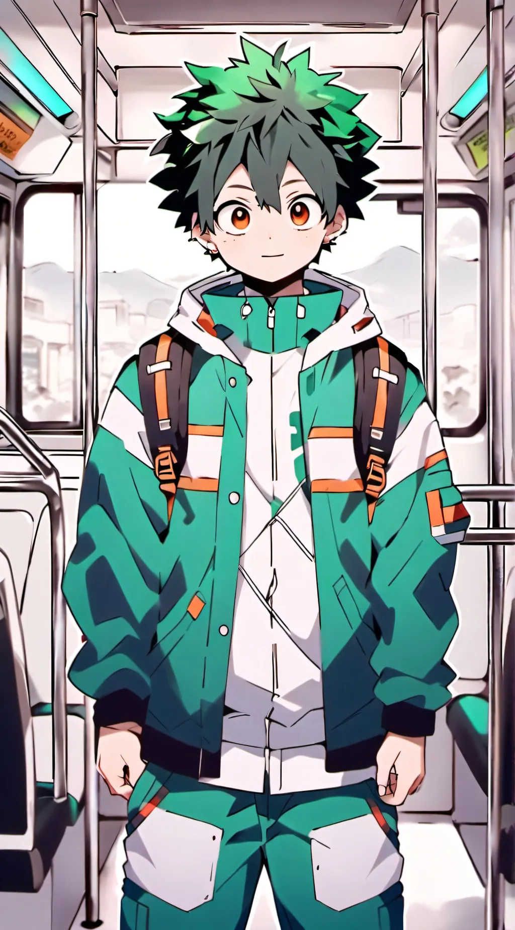 ai character: mha bus background