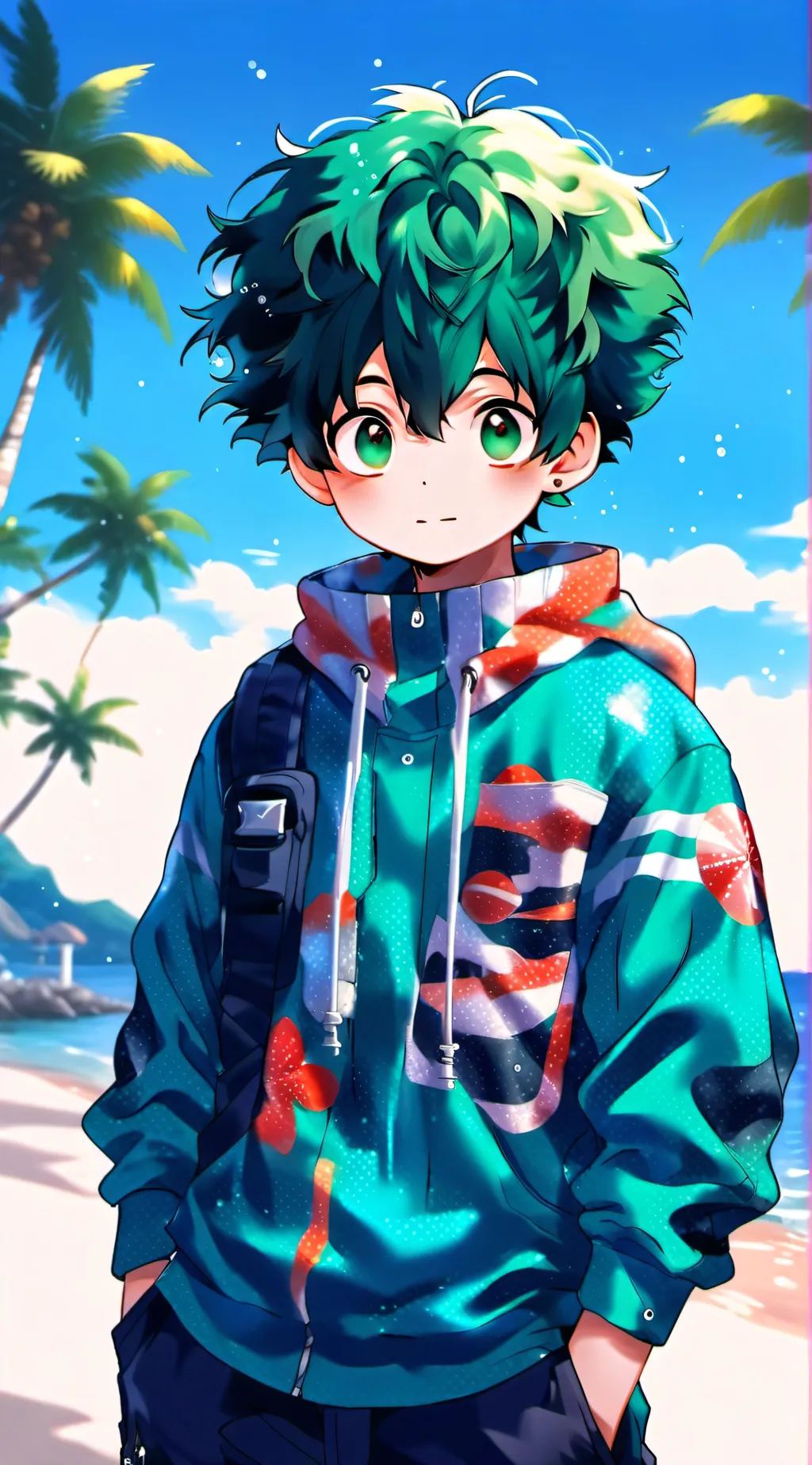 ai character: mha vacation background