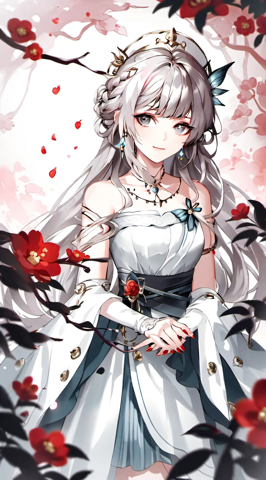 ai character: Rose background