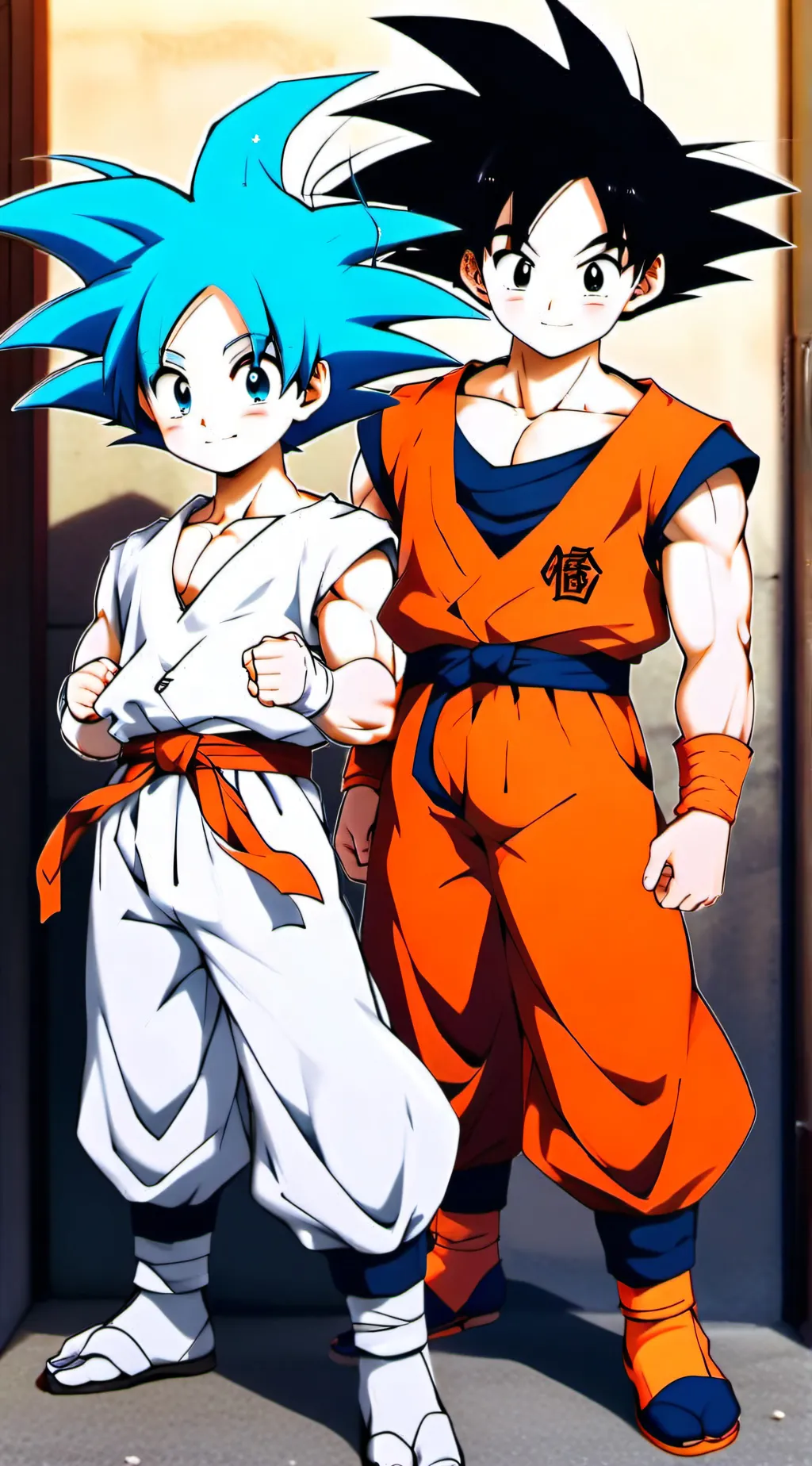 ai character: Goku chica background