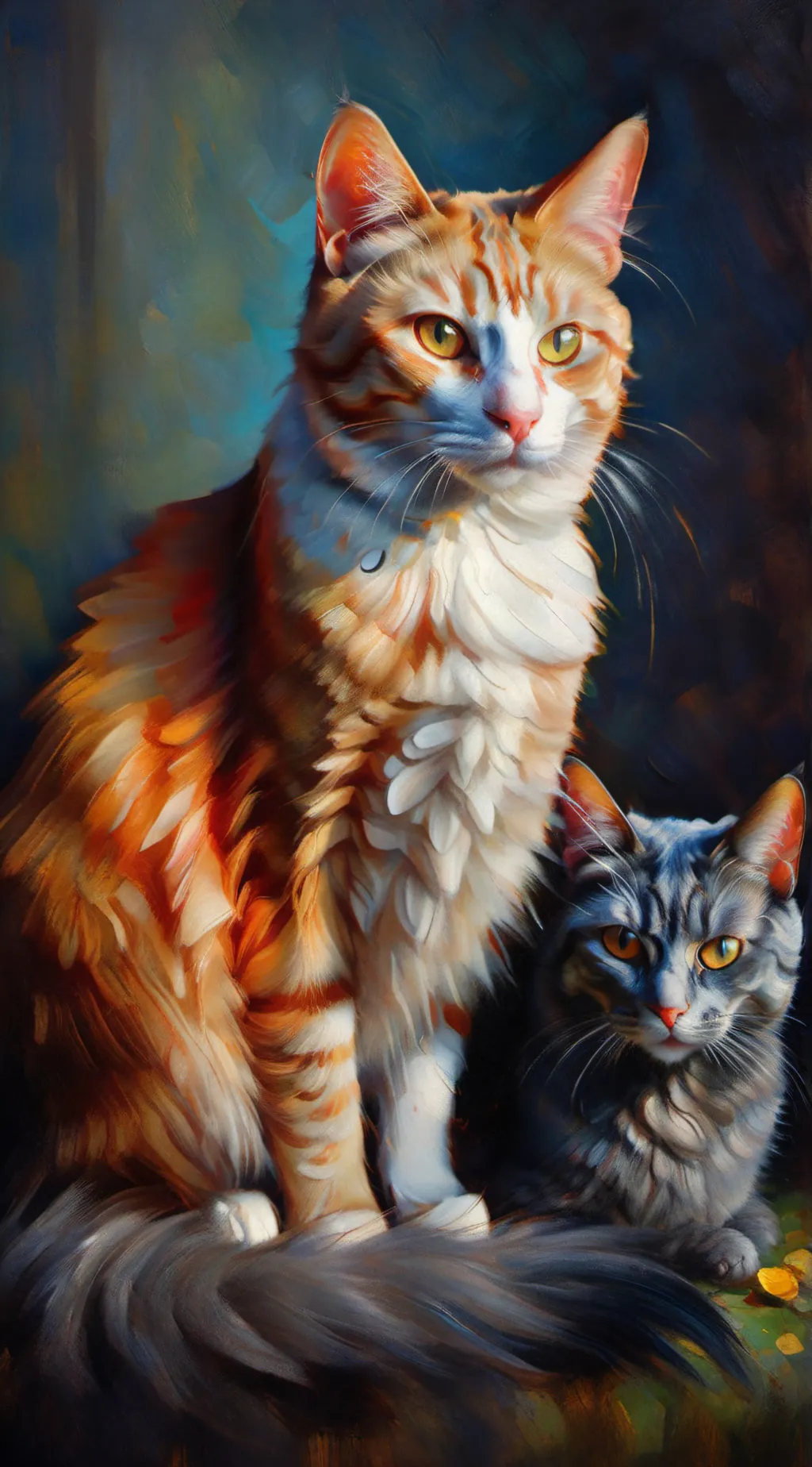 ai character: warrior cats  background