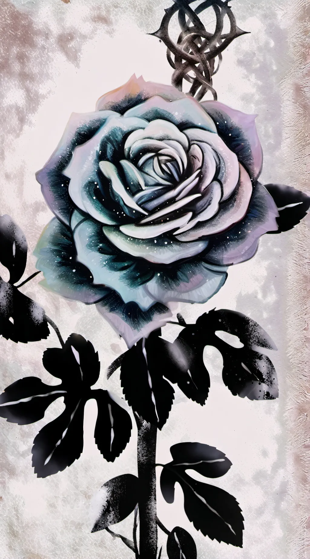 ai character: roses.... background