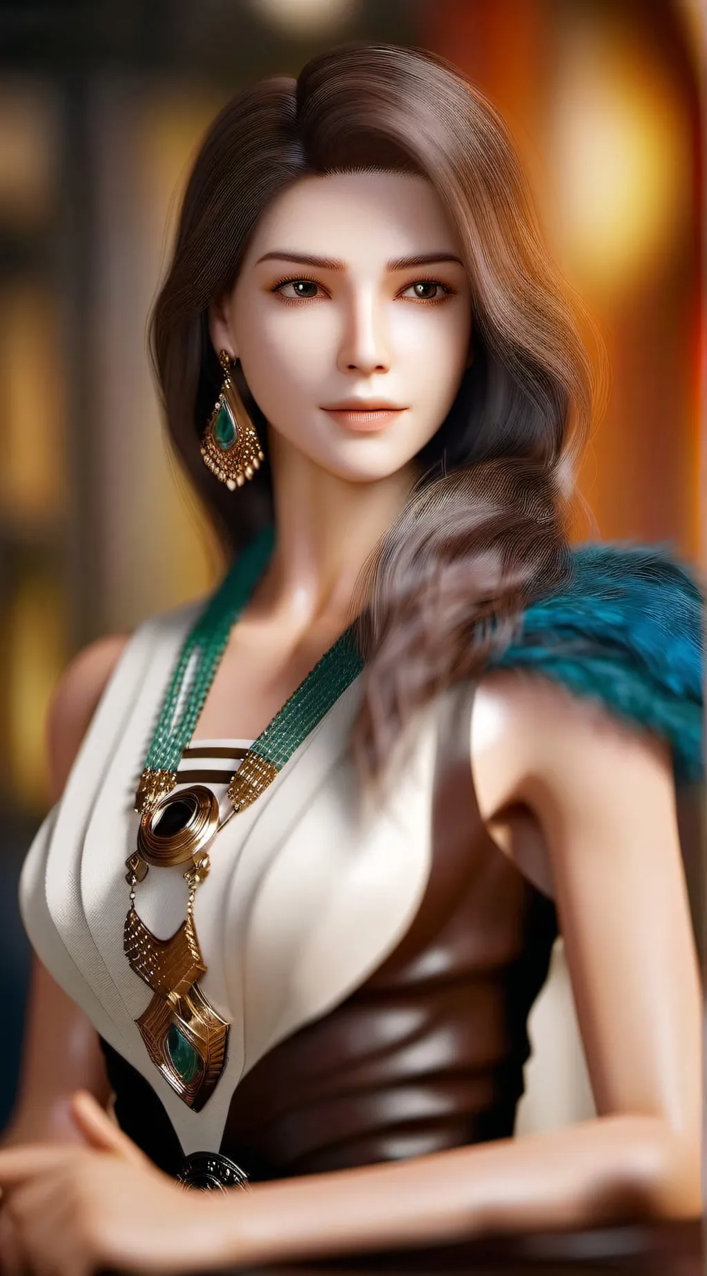 ai character: NVIDIA Girl background