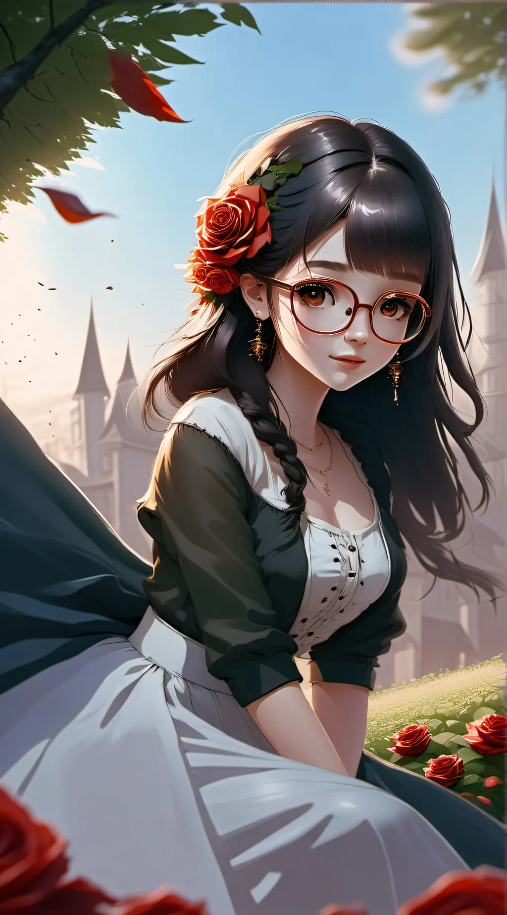 ai character: Evelyn Rose background