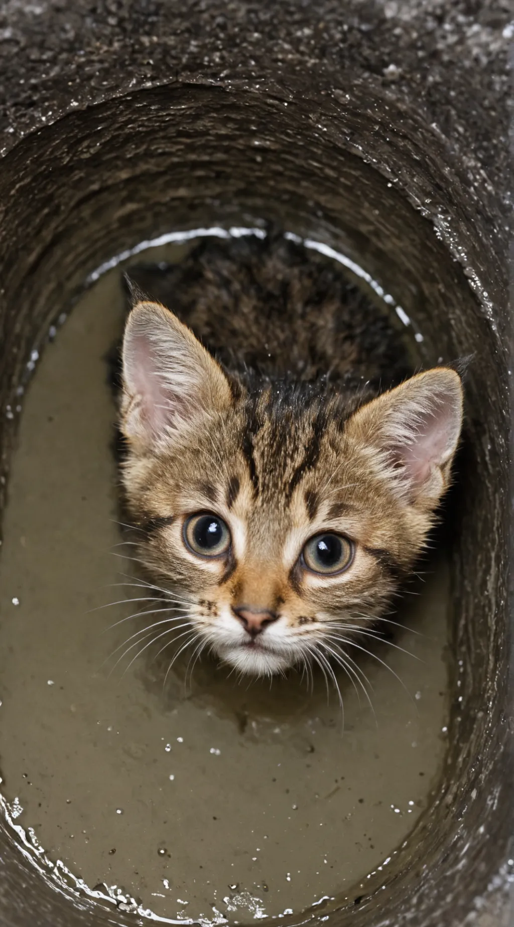 ai character: Sewer kitty  background