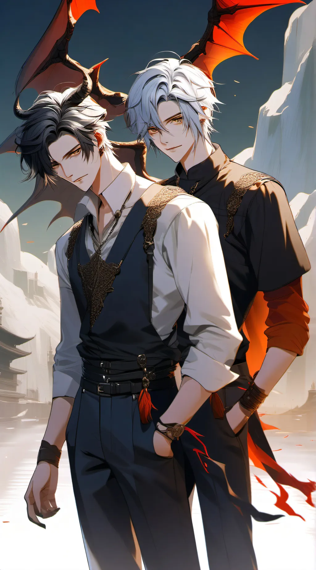 ai character: demon academy  background