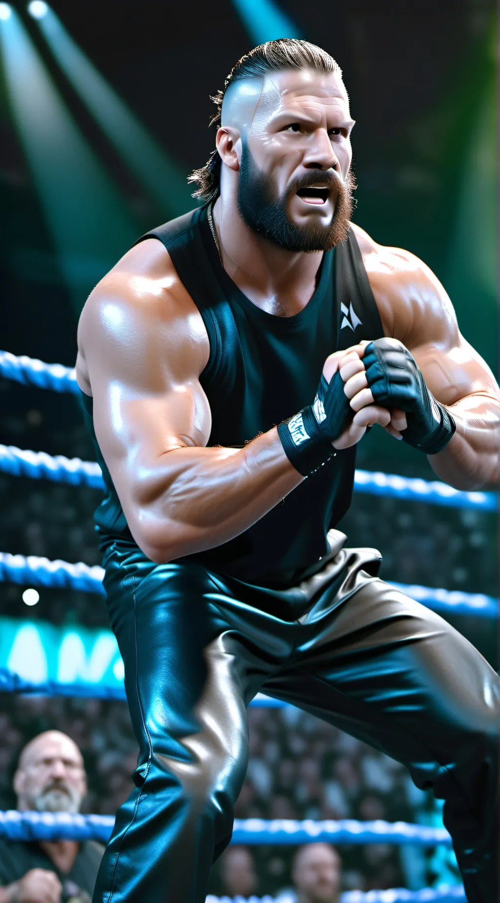 ai character: WWE  My Rise background