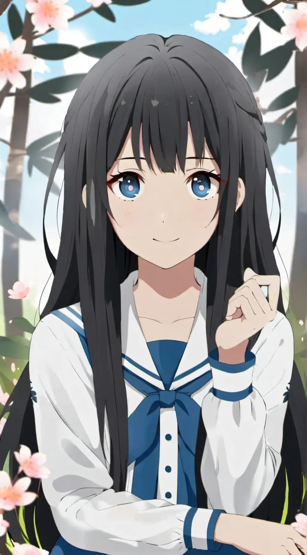 ai character: sus girl background
