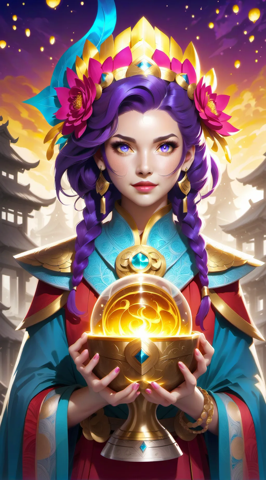 ai character: Bellananna  Craft background