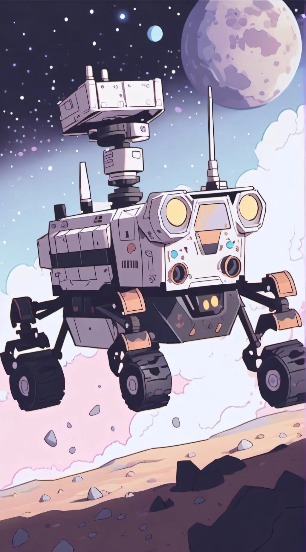 ai character: mars rover background