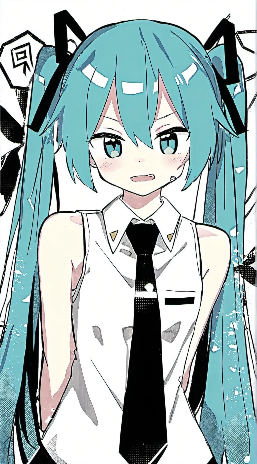 ai character: hatsune miku background
