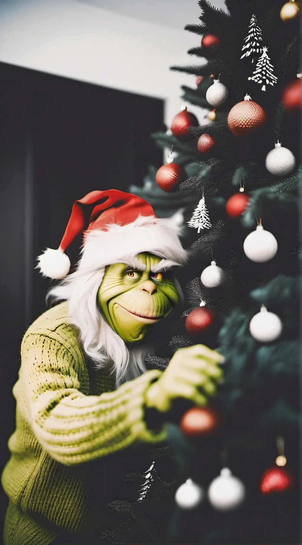 ai character: grinch  background