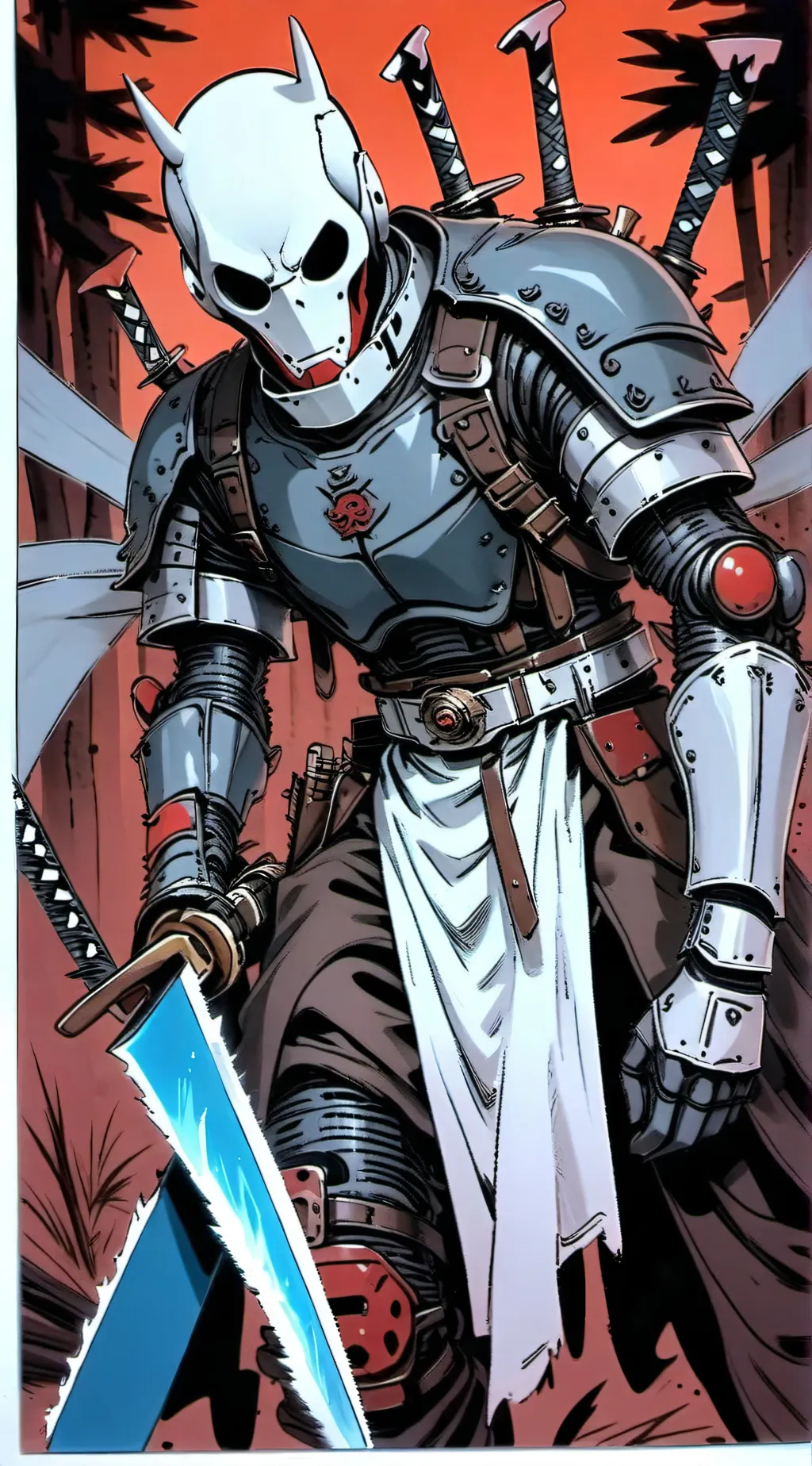 ai character: Chain Saw Man background