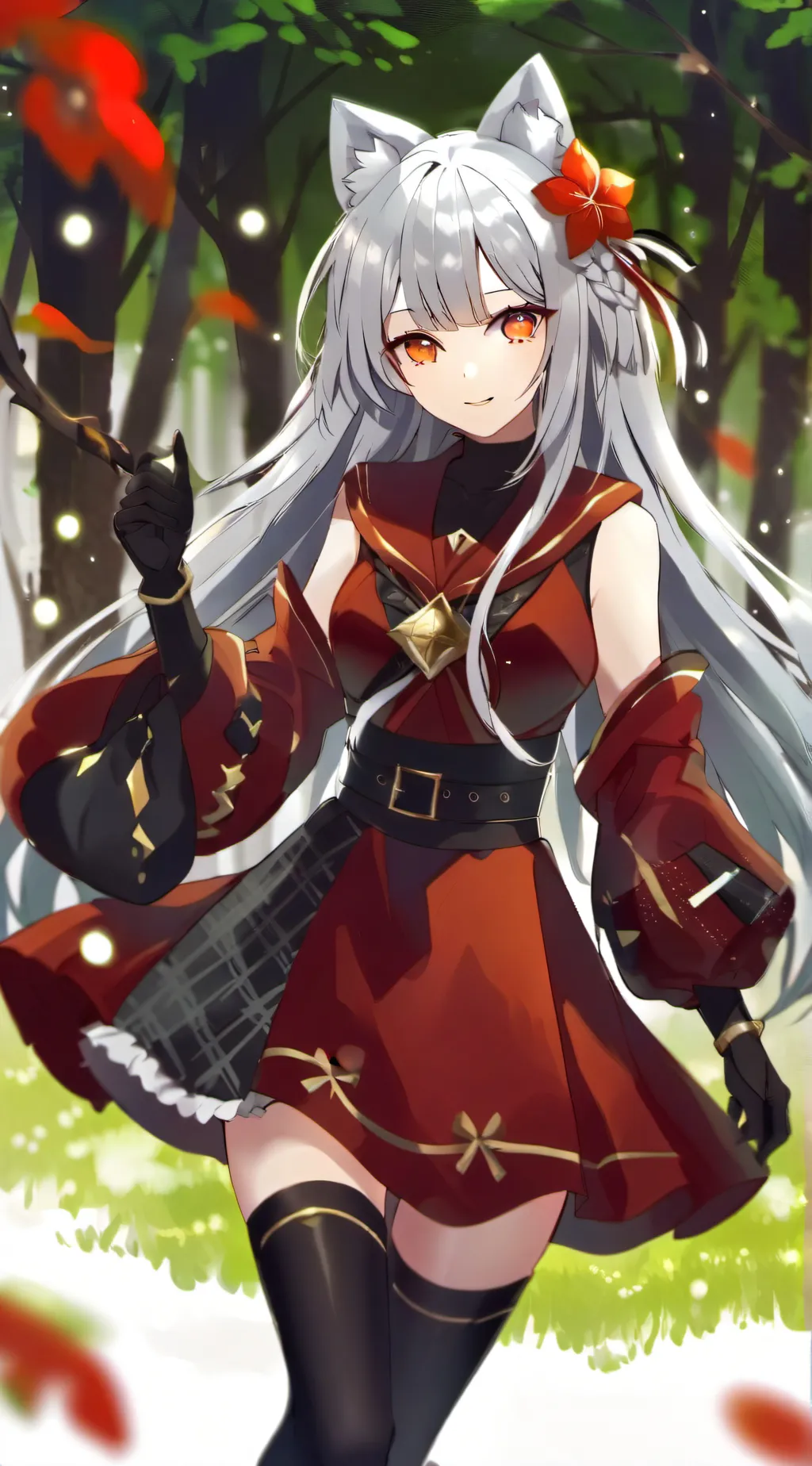 ai character: Rose background