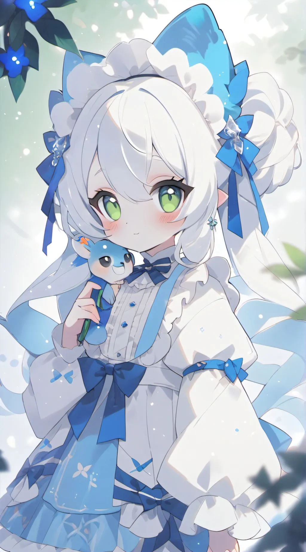 ai character: Blueberry  background