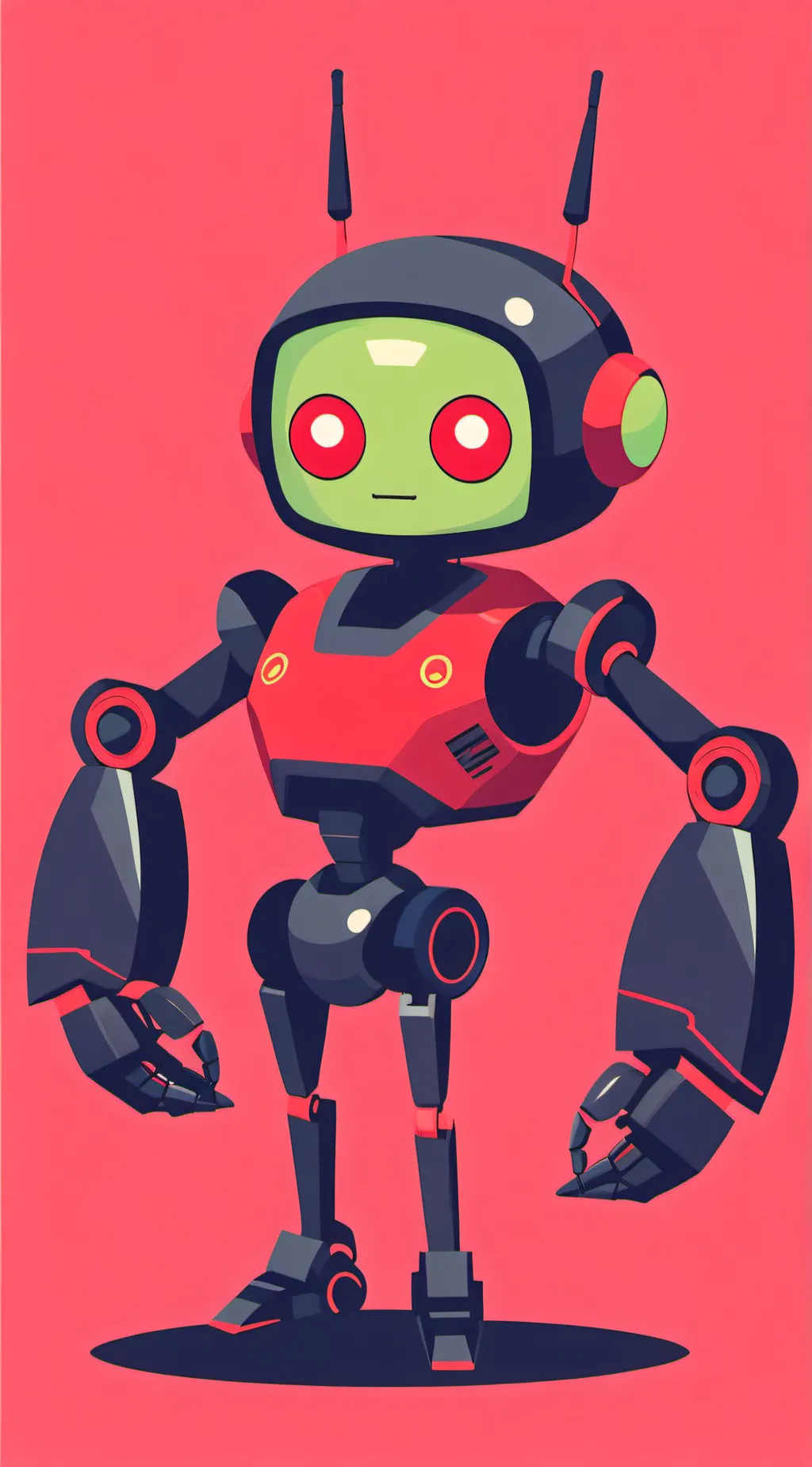 ai character: Android X background