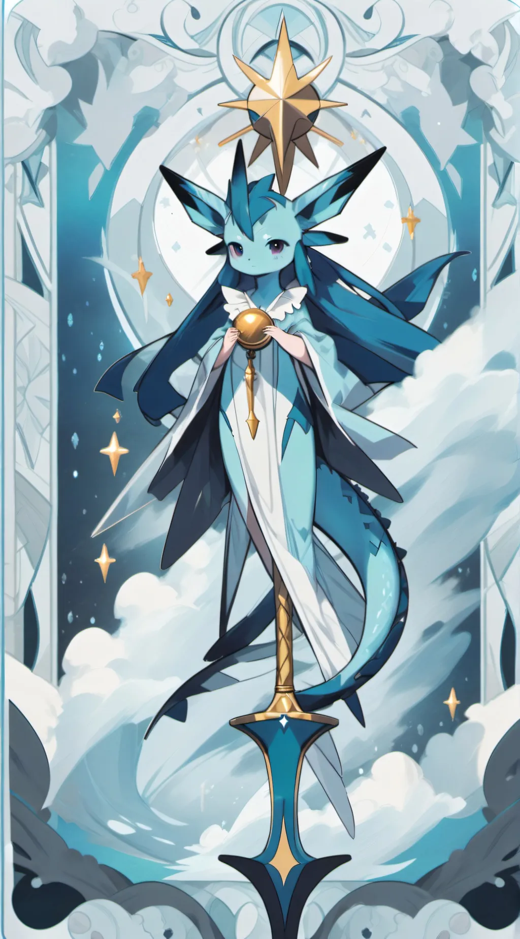 ai character: vaporeon background