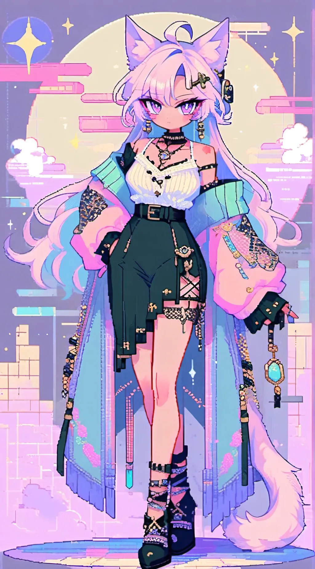 ai character: Amethyst background