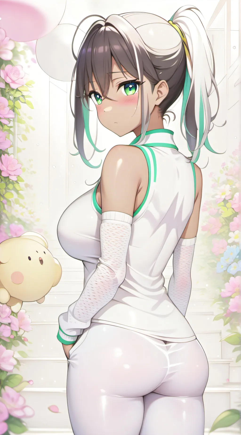 ai character: Ashley  background