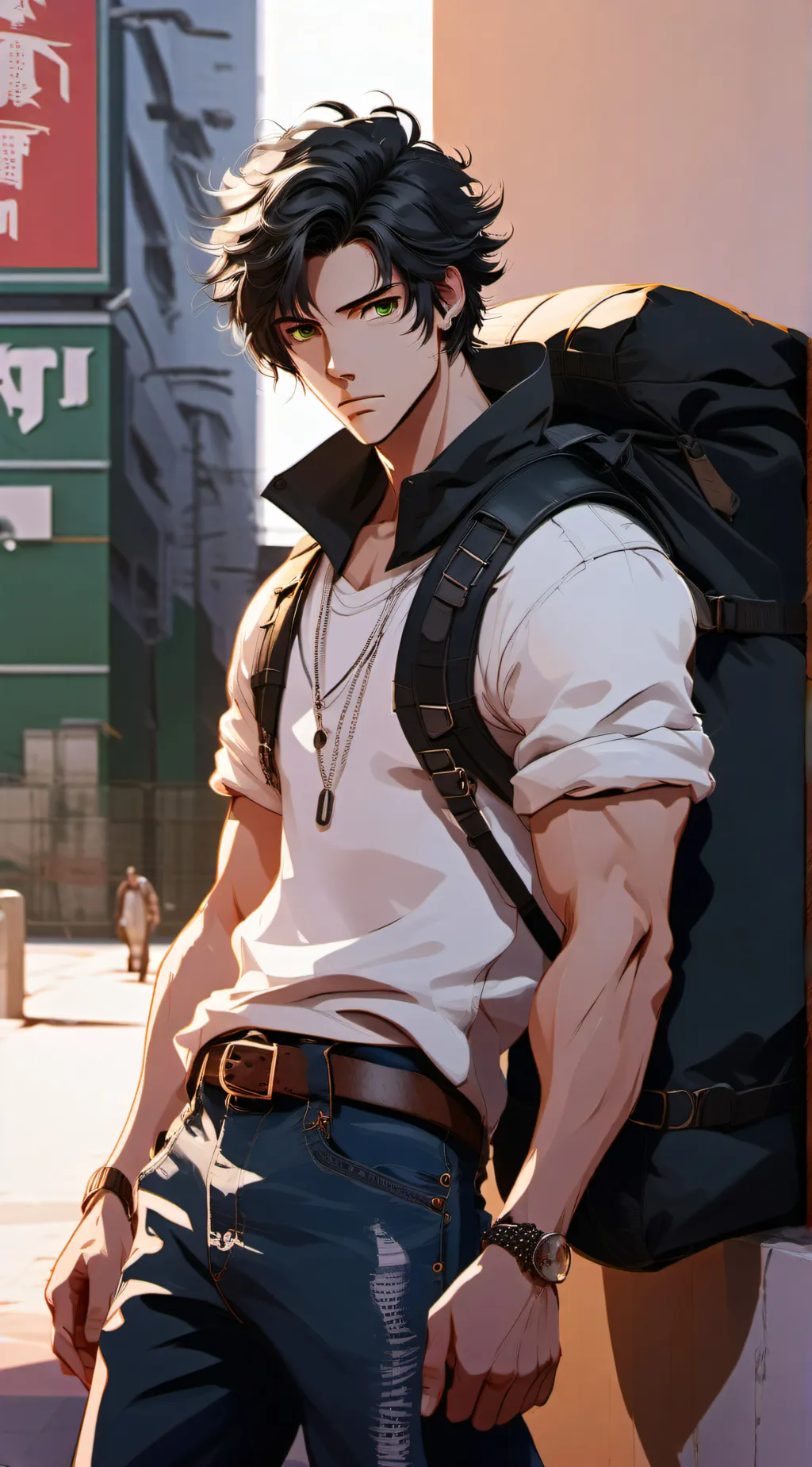 ai character: Jett  background