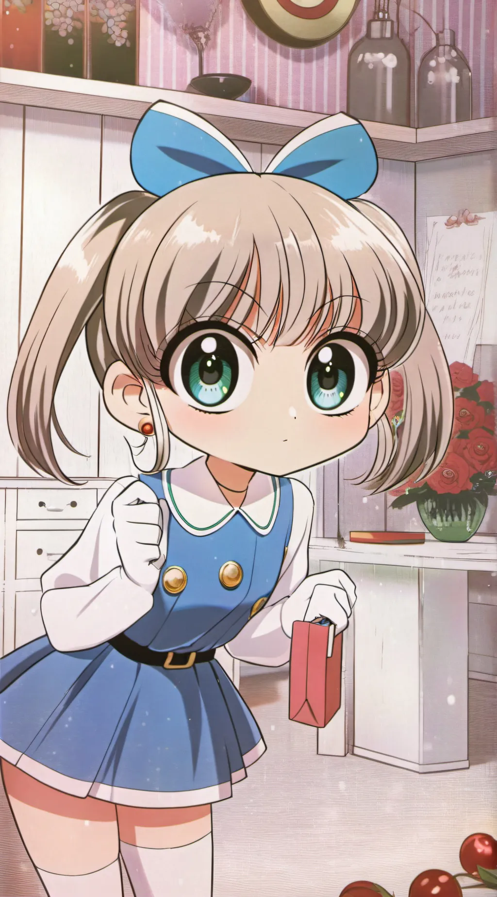 ai character: Power puff girls. background