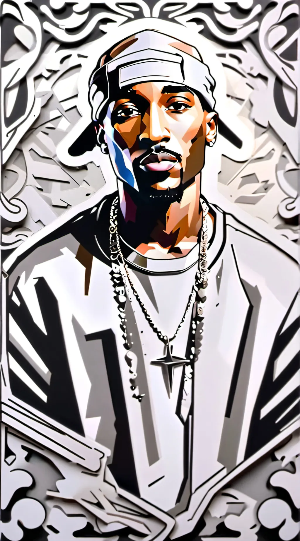 ai character: Tupac background
