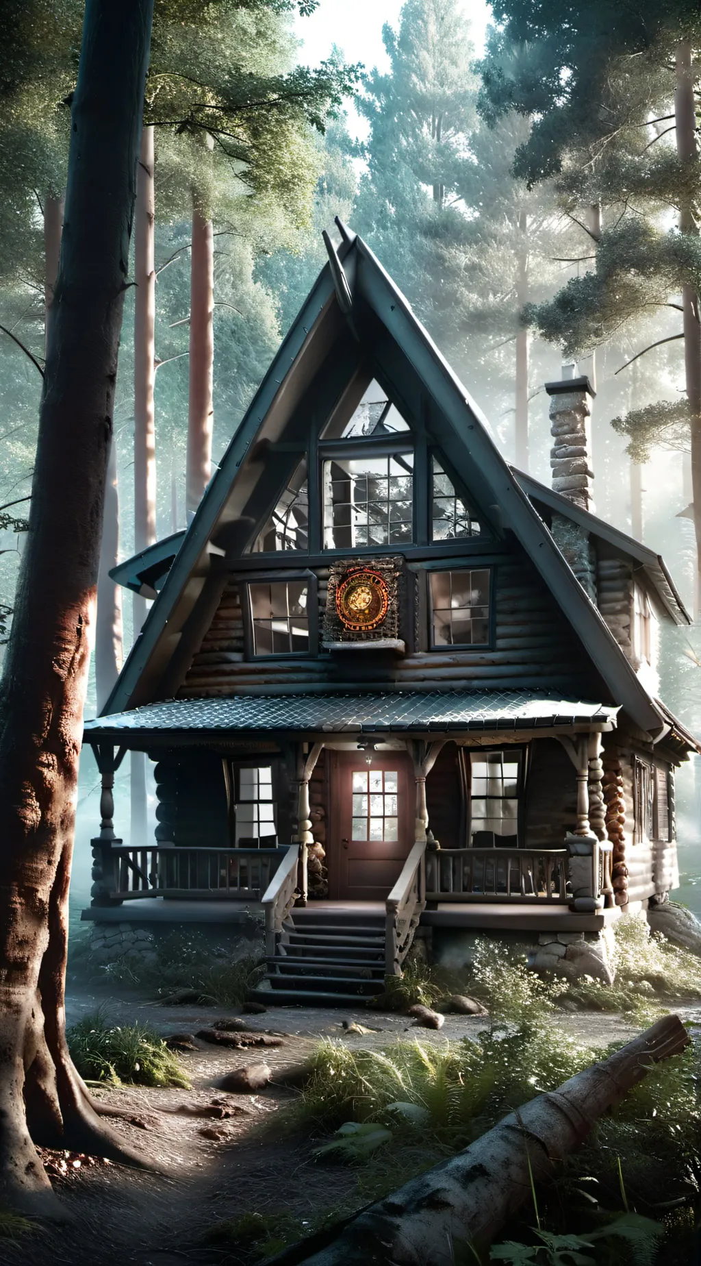 ai character: Gravity falls  background
