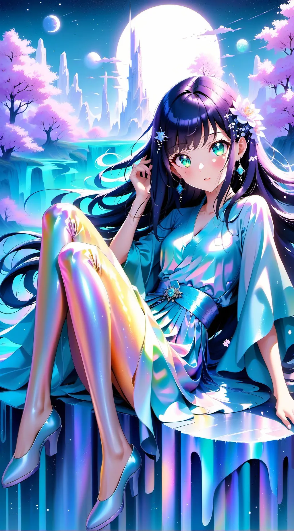ai character: Aurora background