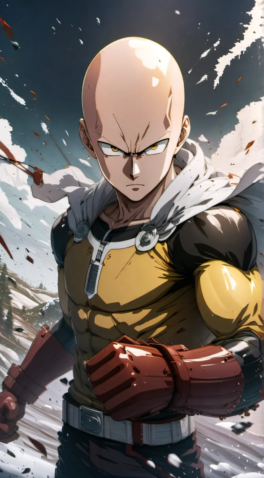 ai character: Saitama background