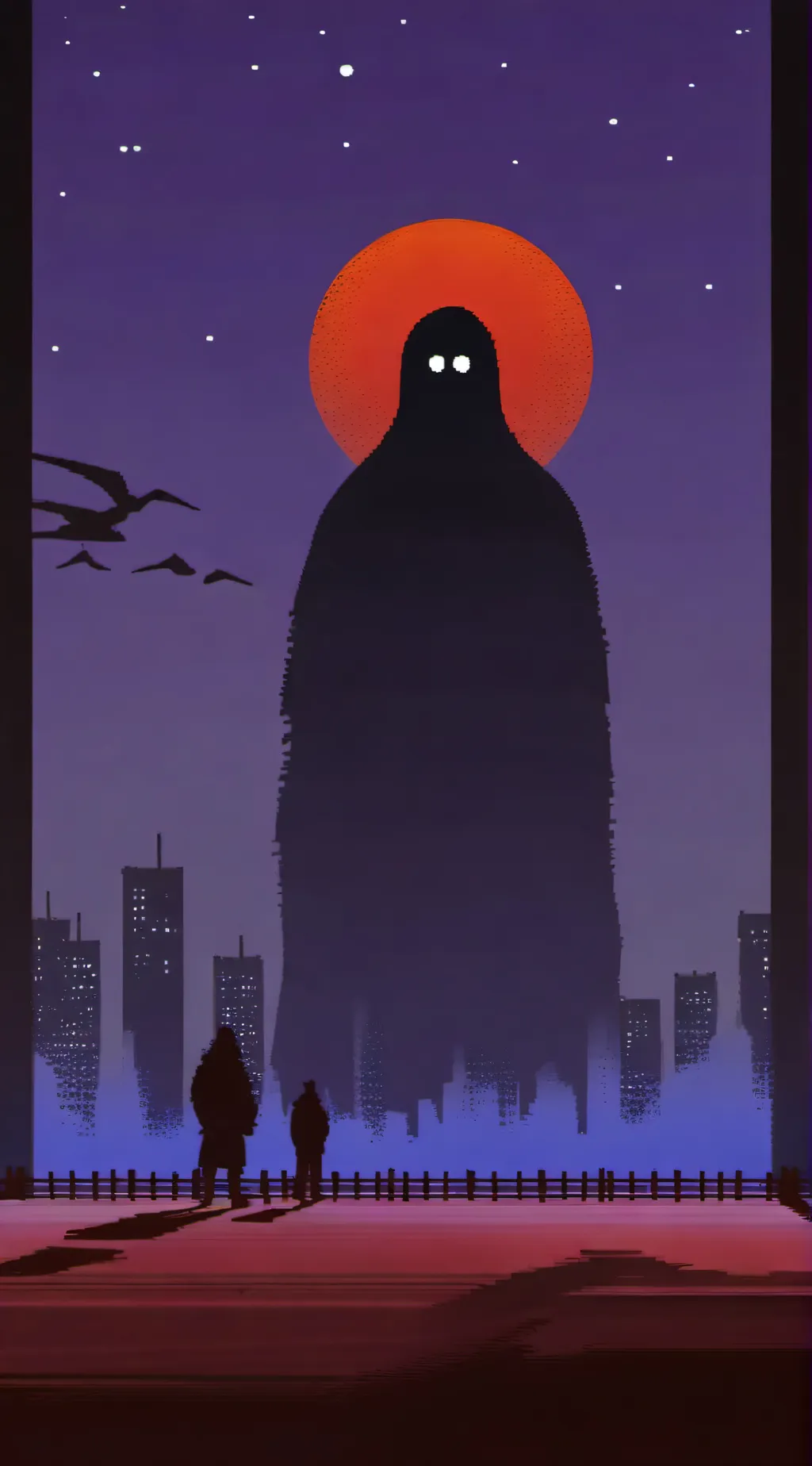 ai character: ghost background