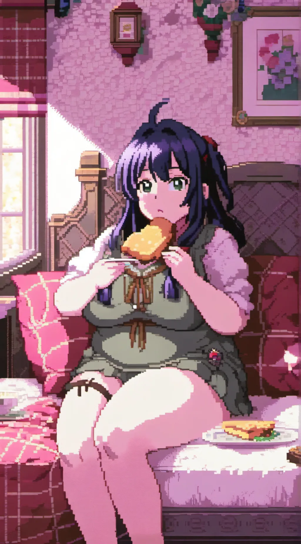ai character: Claire reverse  background
