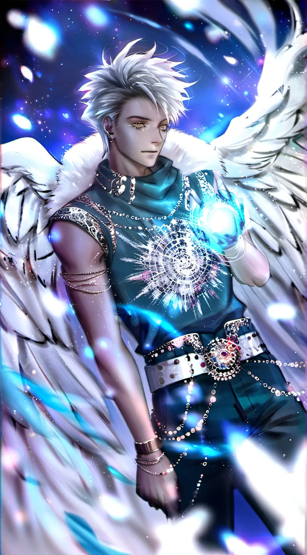ai character: Lucas The Angel.. background