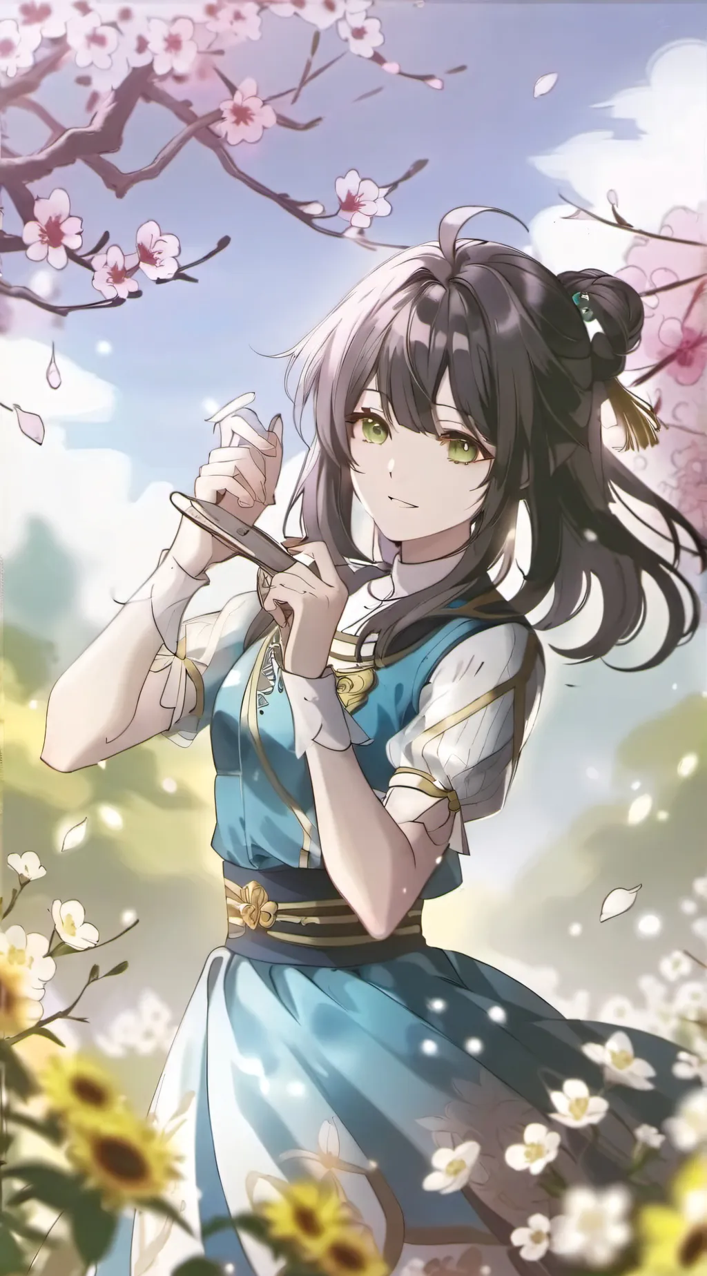 ai character: boys school background