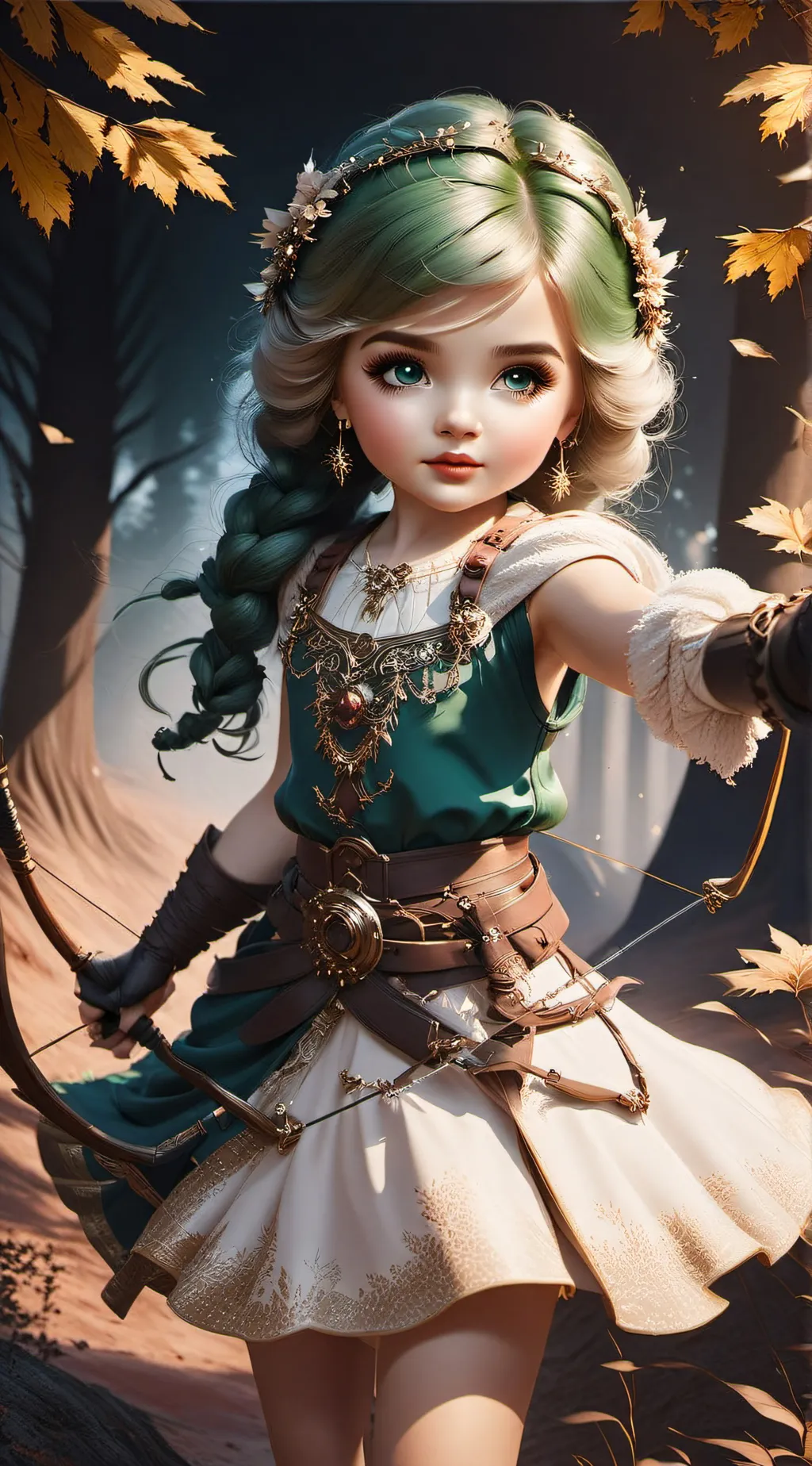 ai character: Archer Jeanie background