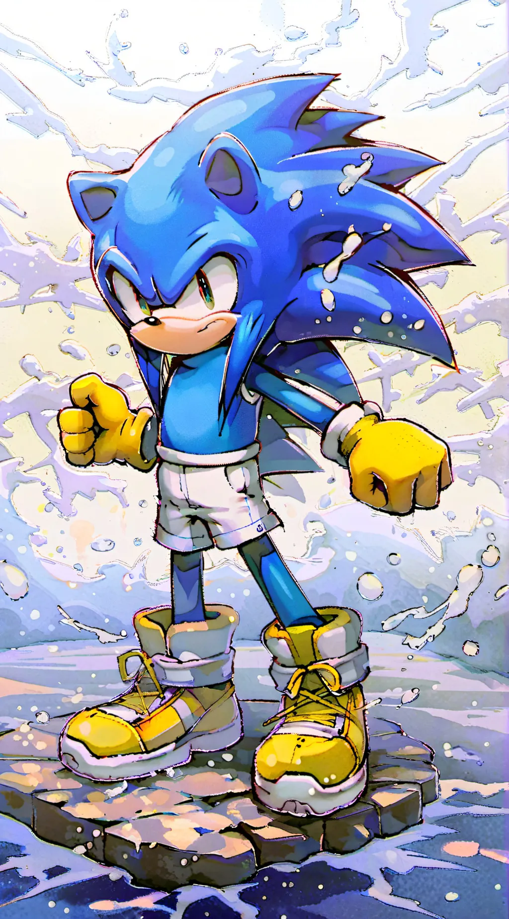ai character: Sonic  background
