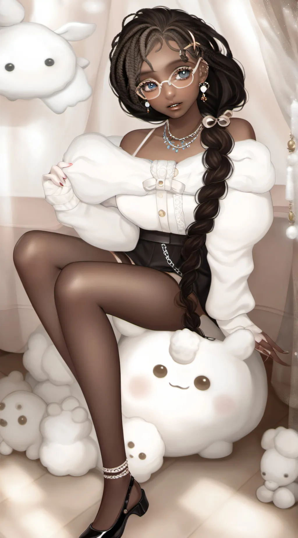 ai character: Ashley  background