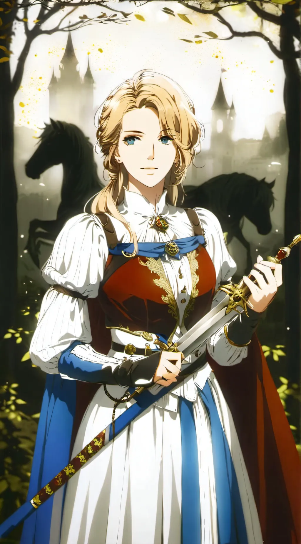 ai character: Saphir  background